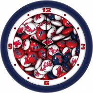 Mississippi Rebels Candy Wall Clock