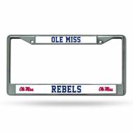 Mississippi Rebels Chrome License Plate Frame