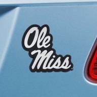 Mississippi Rebels Chrome Metal Car Emblem