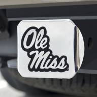 Mississippi Rebels Chrome Metal Hitch Cover