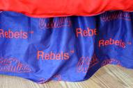 Mississippi Rebels Bed Skirt