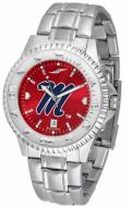 Mississippi Rebels Competitor Steel AnoChrome Men's Watch