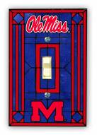 Mississippi Rebels Glass Single Light Switch Plate Cover