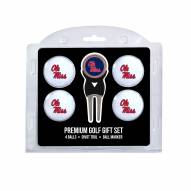 Mississippi Rebels Golf Ball Gift Set
