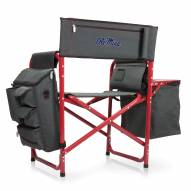 Mississippi Rebels Gray/Red Fusion Folding Chair