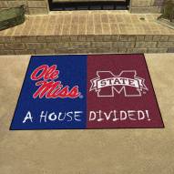 Mississippi Rebels/Mississippi State Bulldogs House Divided Mat