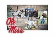 Mississippi Rebels I Love My Family Clip Frame