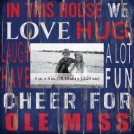 Mississippi Rebels In This House 10" x 10" Picture Frame