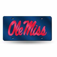 Mississippi Rebels Laser Cut License Plate