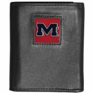 Mississippi Rebels Leather Tri-fold Wallet
