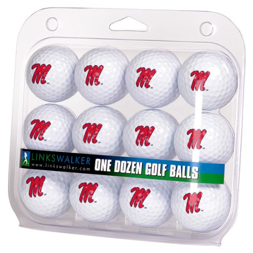 Mississippi Rebels Dozen Golf Balls