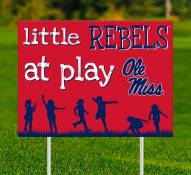 Mississippi Rebels Little Fans at Play 2-Sided Yard Sign
