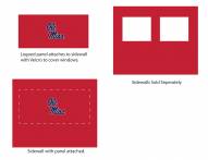 Mississippi Rebels Logo Canopy Sidewall Panel (Attaches to Window Sidewall)