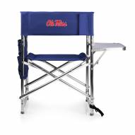 Mississippi Rebels Navy Sports Folding Chair