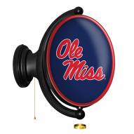 Mississippi Rebels Oval Rotating Lighted Wall Sign