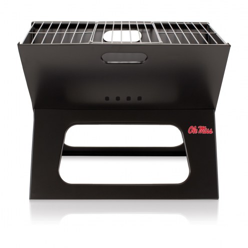 Mississippi Rebels Portable Charcoal X-Grill