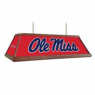 Mississippi Rebels Premium Wood Pool Table Light