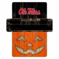 Mississippi Rebels Pumpkin Cutout with Stake