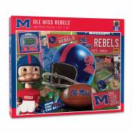 Mississippi Rebels Retro Series 500 Piece Puzzle