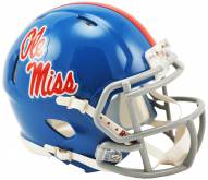 Mississippi Rebels Riddell Speed Mini Collectible Powder Blue Football Helmet