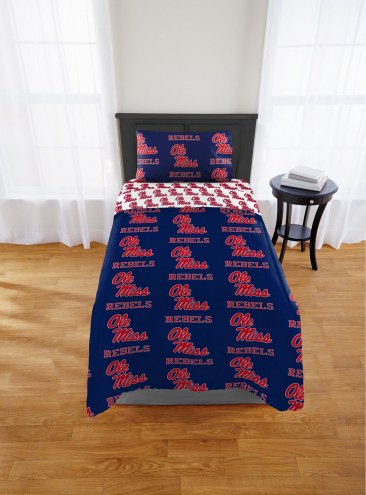 Mississippi Rebels Rotary Twin Bed in a Bag Set