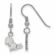 Mississippi Rebels Sterling Silver Extra Small Dangle Earrings