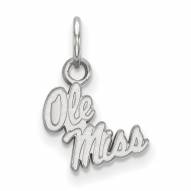 Mississippi Rebels Sterling Silver Extra Small Pendant