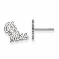 Mississippi Rebels Sterling Silver Extra Small Post Earrings