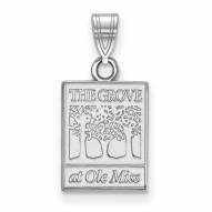 Mississippi Rebels Sterling Silver Small Pendant