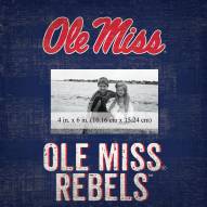 Mississippi Rebels Team Name 10" x 10" Picture Frame