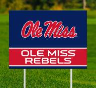 Mississippi Rebels Team Name Yard Sign