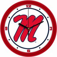 Mississippi Rebels Traditional Wall Clock
