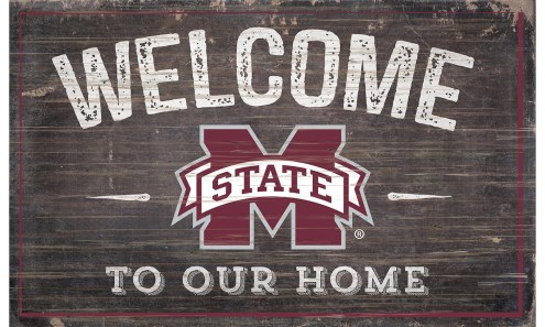Mississippi State Bulldogs 11&quot; x 19&quot; Welcome to Our Home Sign