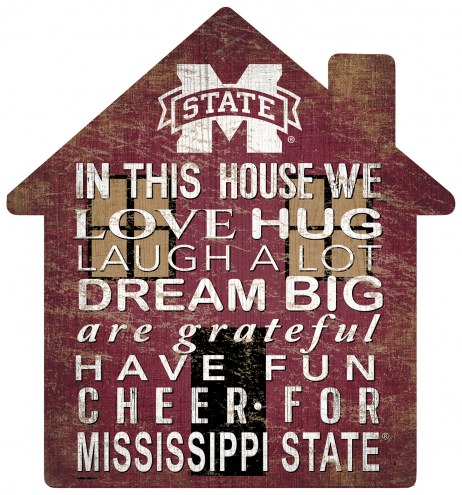 Mississippi State Bulldogs 12&quot; House Sign