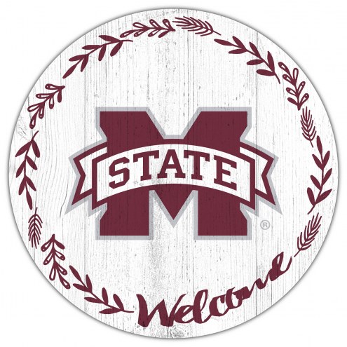 Mississippi State Bulldogs 12&quot; Welcome Circle Sign