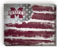 Mississippi State Bulldogs 16" x 20" Flag Canvas Print