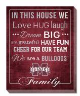 Mississippi State Bulldogs 16" x 20" In This House Canvas Print