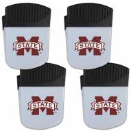 Mississippi State Bulldogs 4 Pack Chip Clip Magnet with Bottle Opener