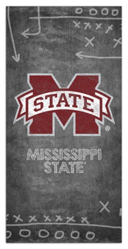 Mississippi State Bulldogs 6&quot; x 12&quot; Chalk Playbook Sign