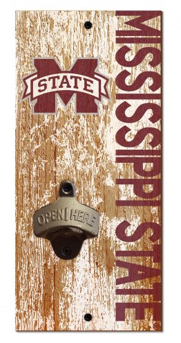 Mississippi State Bulldogs 6&quot; x 12&quot; Distressed Bottle Opener