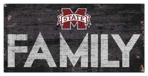 Mississippi State Bulldogs 6&quot; x 12&quot; Family Sign