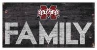 Mississippi State Bulldogs 6" x 12" Family Sign