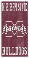 Mississippi State Bulldogs 6" x 12" Heritage Logo Sign