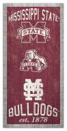 Mississippi State Bulldogs 6" x 12" Heritage Sign