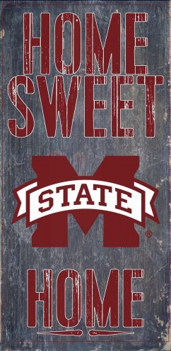 Mississippi State Bulldogs 6&quot; x 12&quot; Home Sweet Home Sign