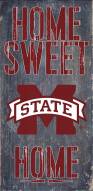 Mississippi State Bulldogs 6" x 12" Home Sweet Home Sign