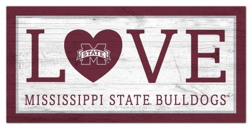 Mississippi State Bulldogs 6&quot; x 12&quot; Love Sign