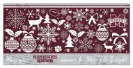 Mississippi State Bulldogs 6" x 12" Merry & Bright Sign