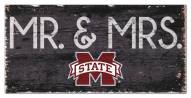 Mississippi State Bulldogs 6" x 12" Mr. & Mrs. Sign