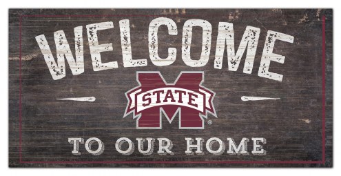 Mississippi State Bulldogs 6&quot; x 12&quot; Welcome Sign